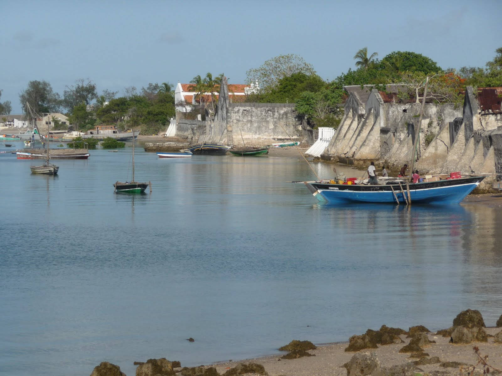 Mozambique Island Harbor Background