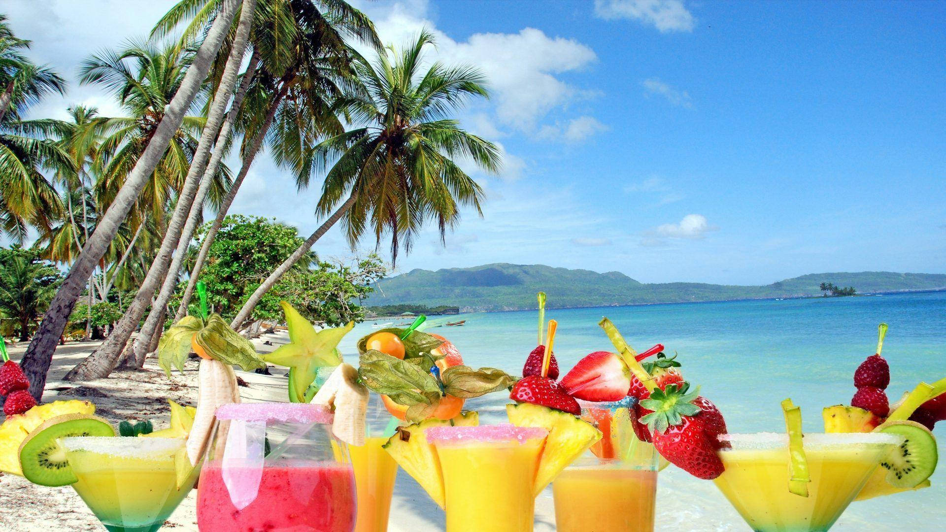 Mozambique Tropical Drinks Background