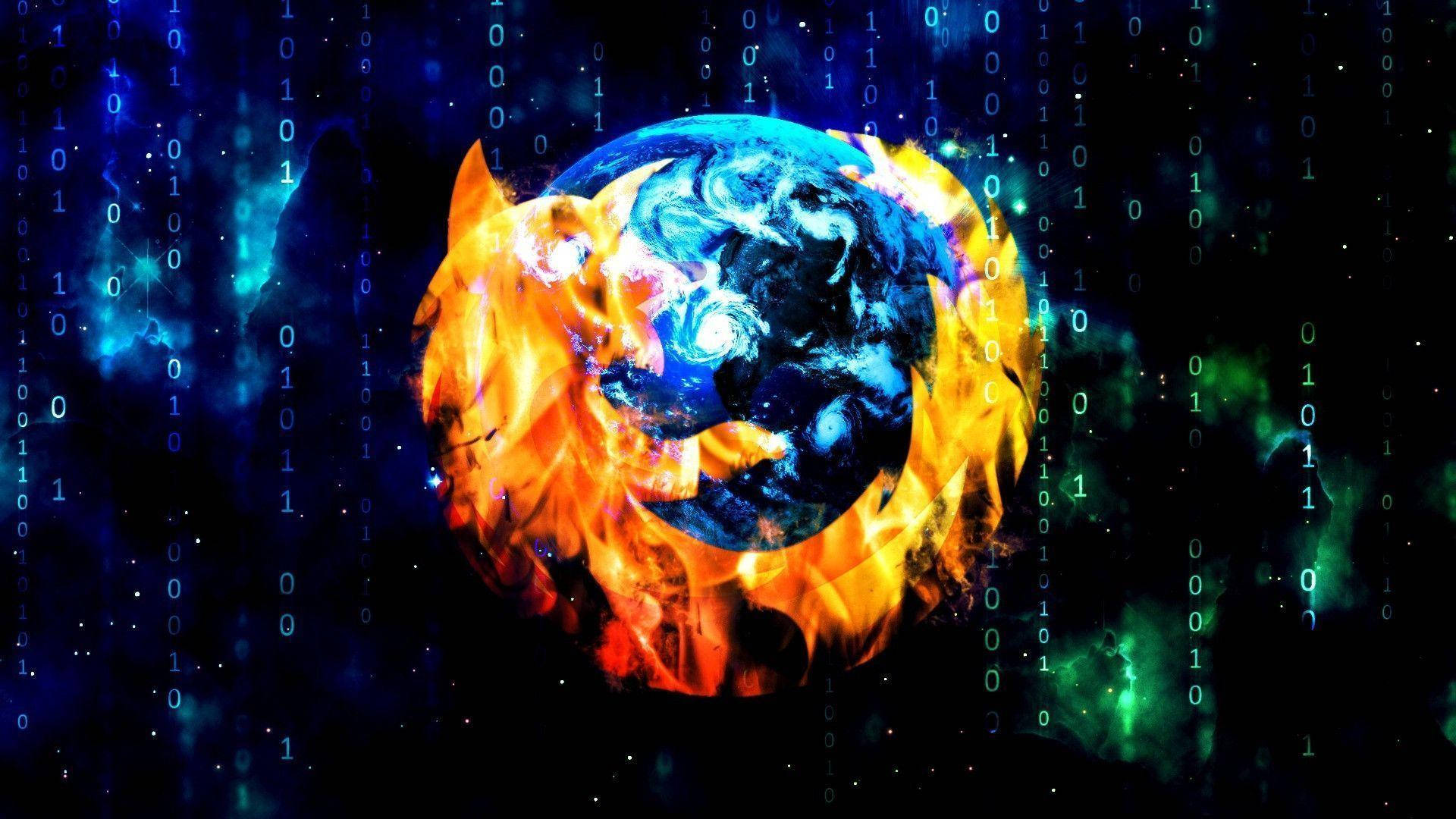 Mozilla Firefox Matrix Browser Background