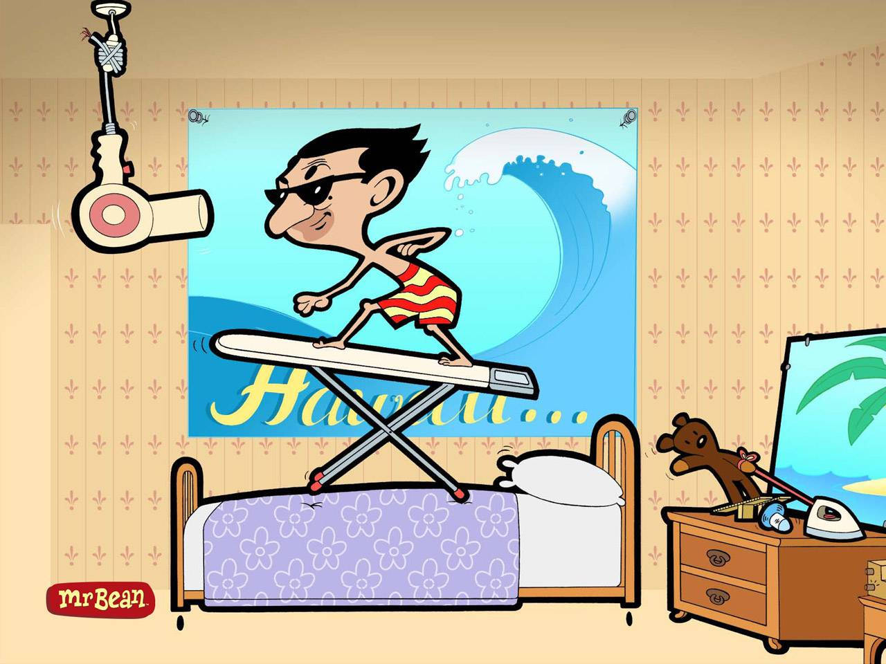 Mr. Bean Cartoon Bedroom