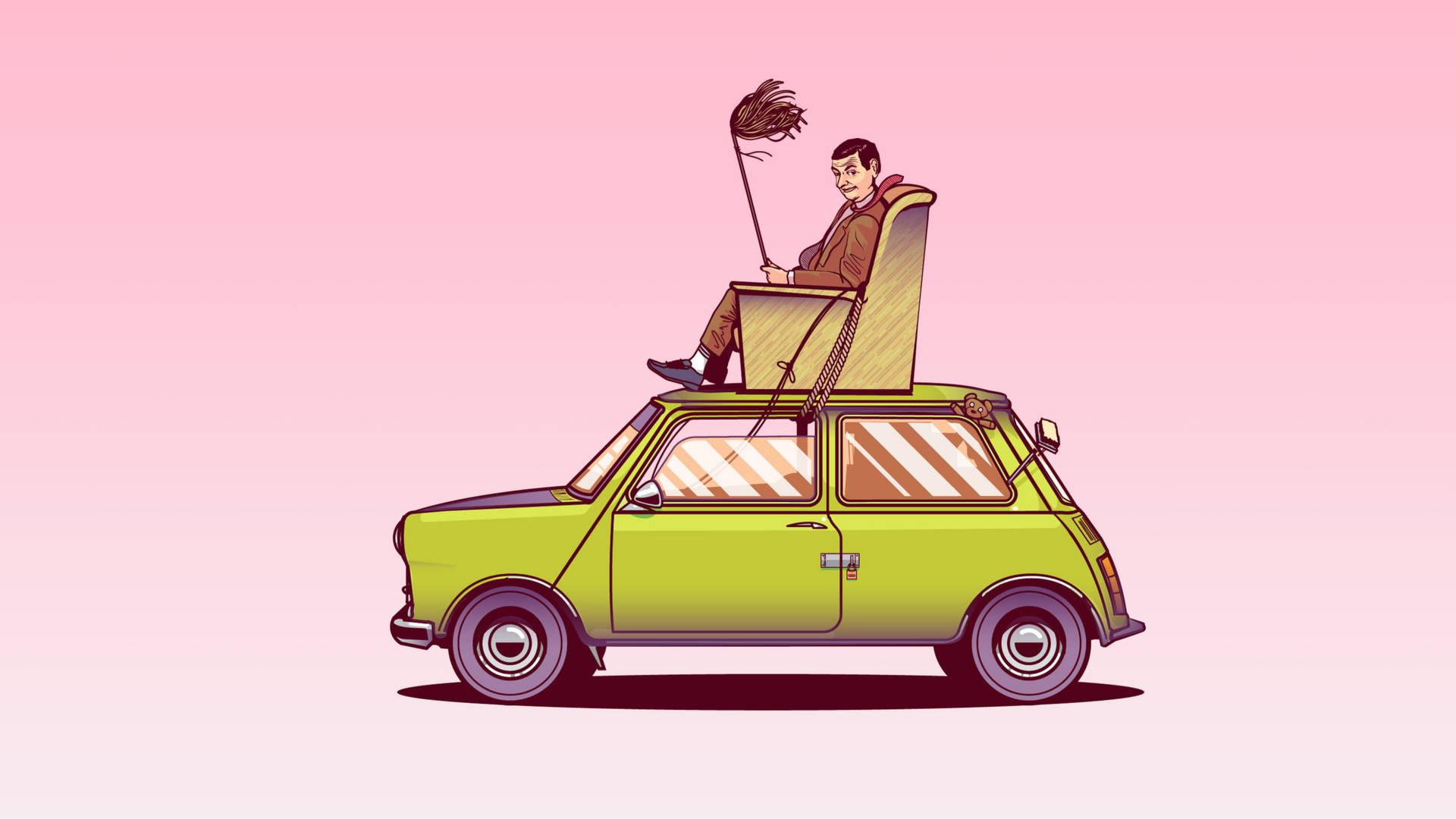 Mr. Bean Cartoon Top Car