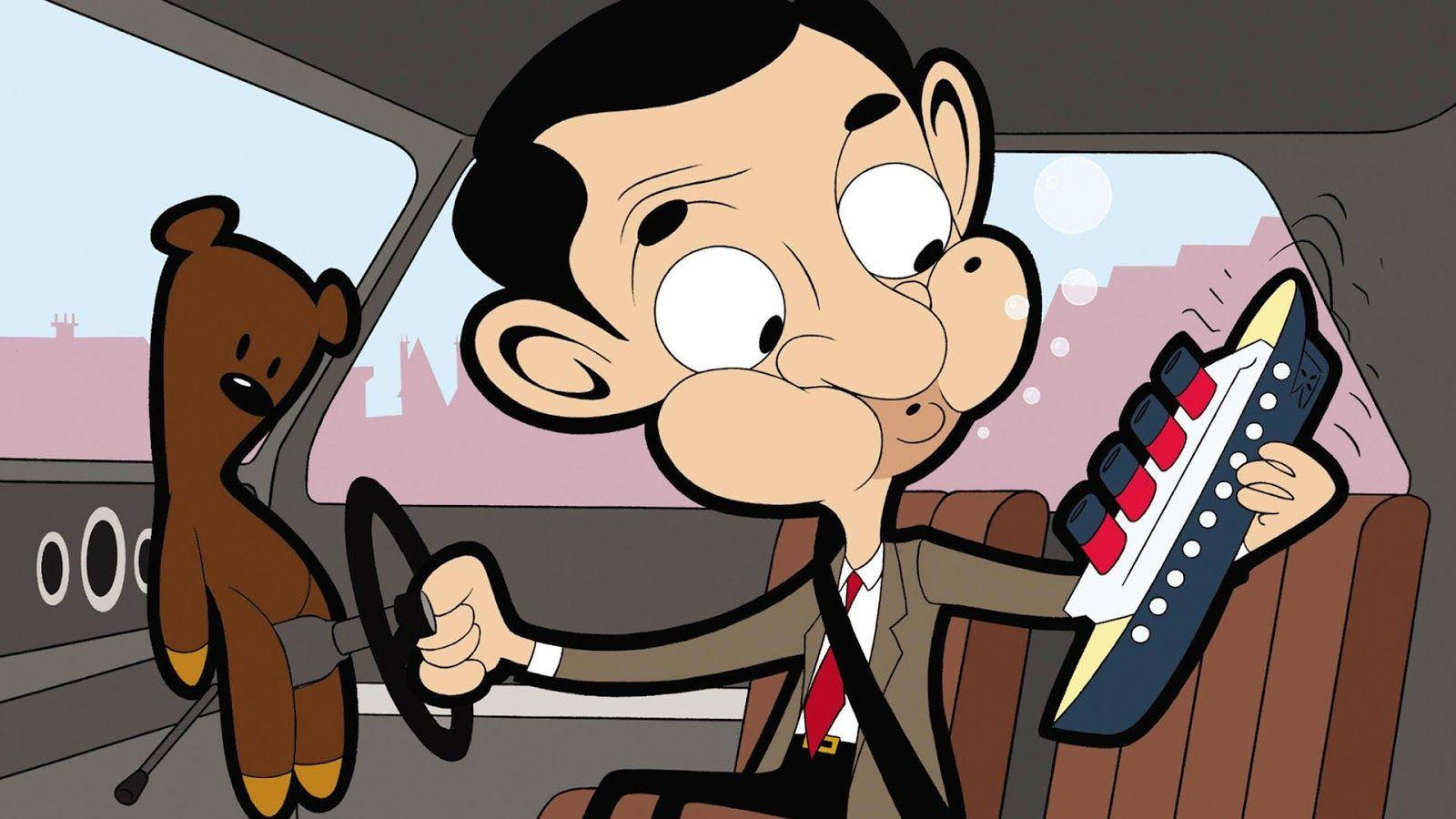 Mr. Bean Cartoon Toy Ship Background