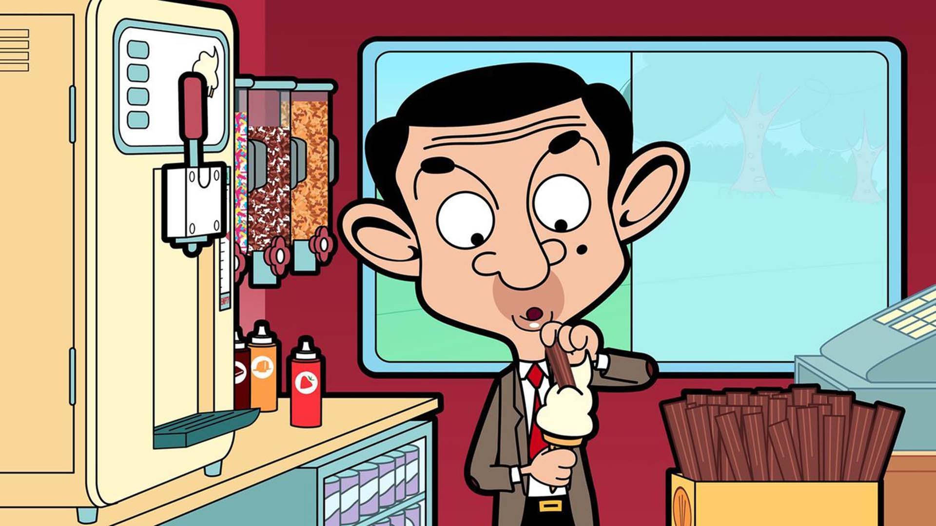 Mr. Bean In Ice Cream Truck Background