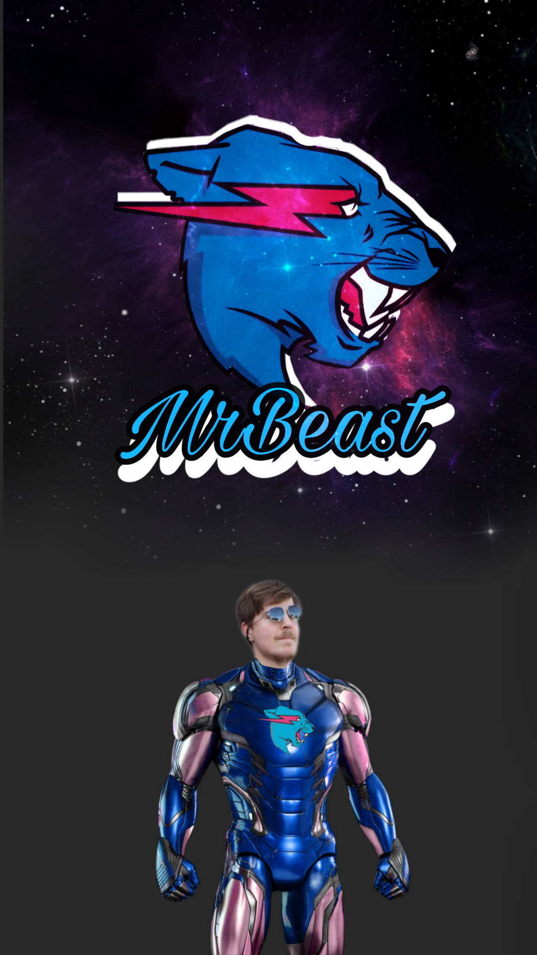 Mr Beast Logo With Jimmy Donaldson Background