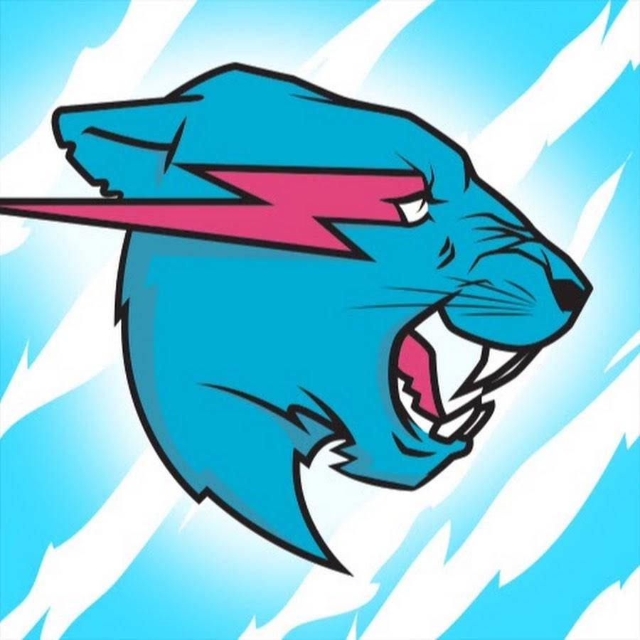 Mr Beast's Abstract Striped Logo Background