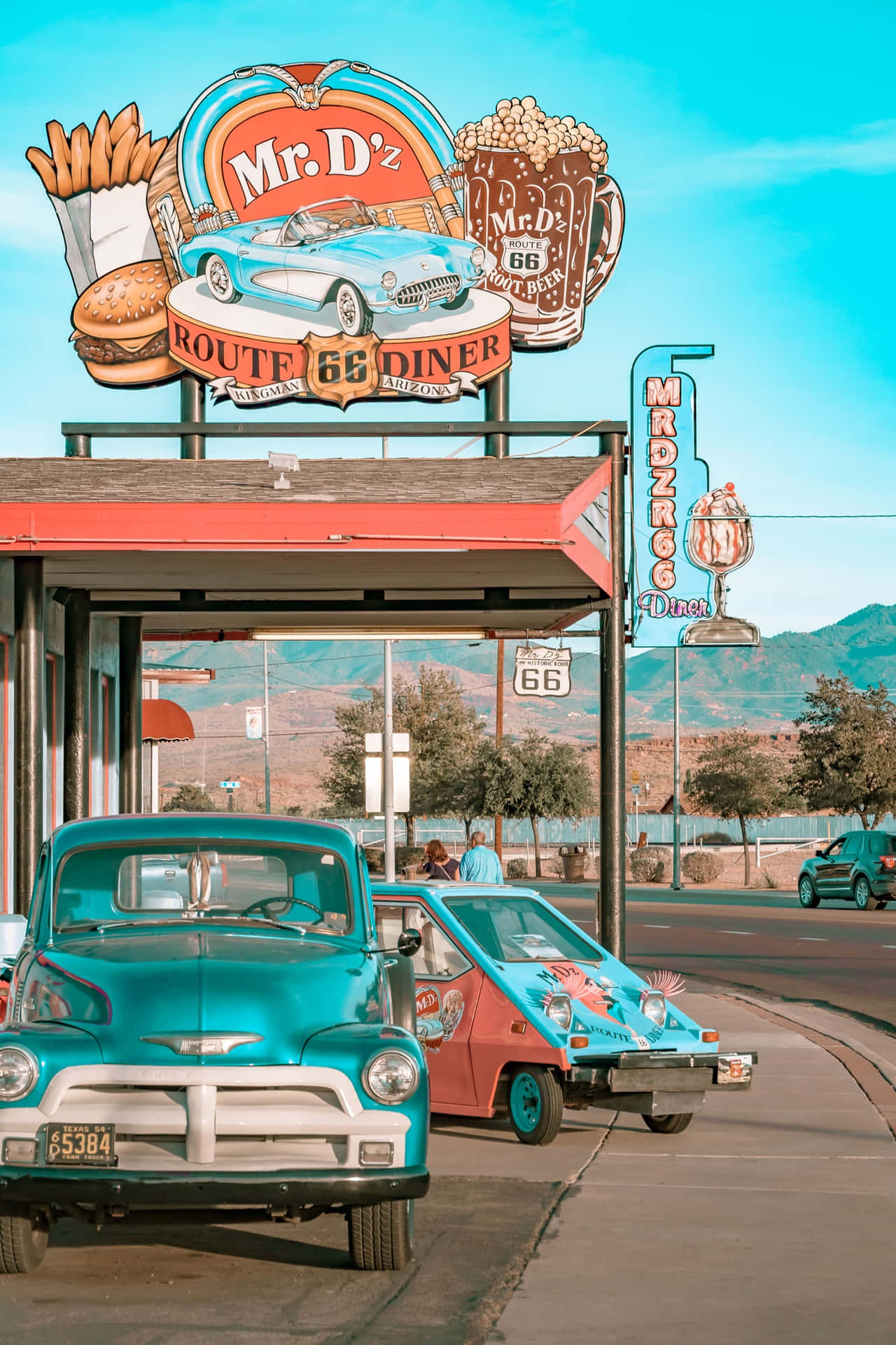 Mr D'z Route 66 Retro Diner Background