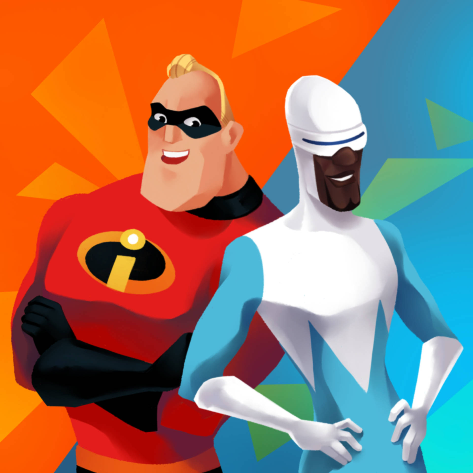Mr. Incredible And Frozone Background