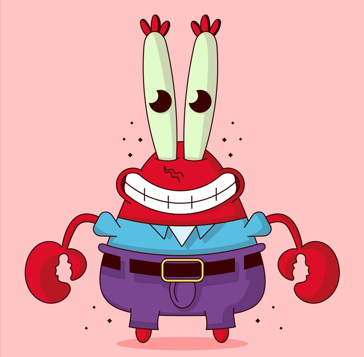 Mr. Krabs Cartoon Background