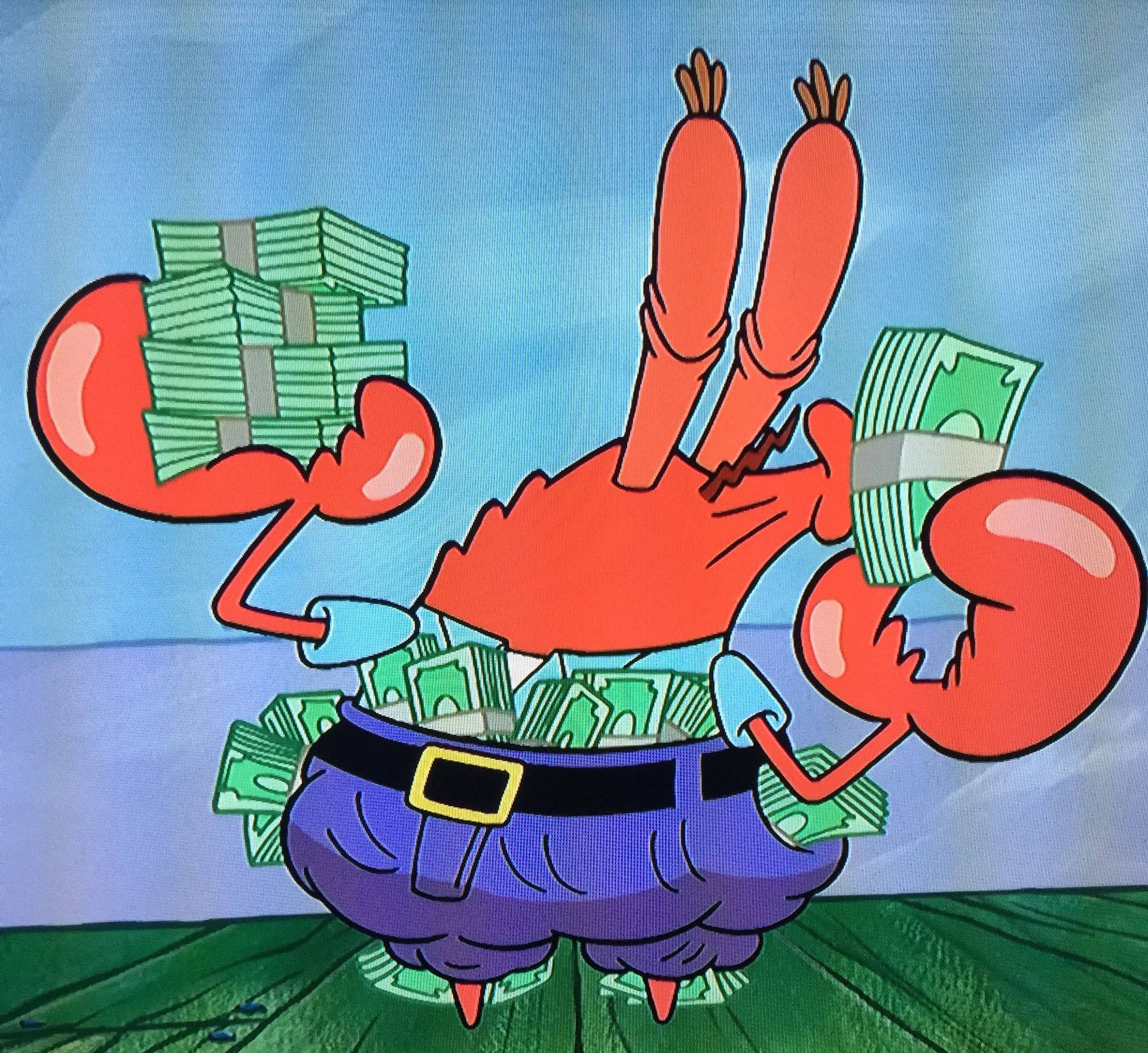 Mr. Krabs Loves Money Background