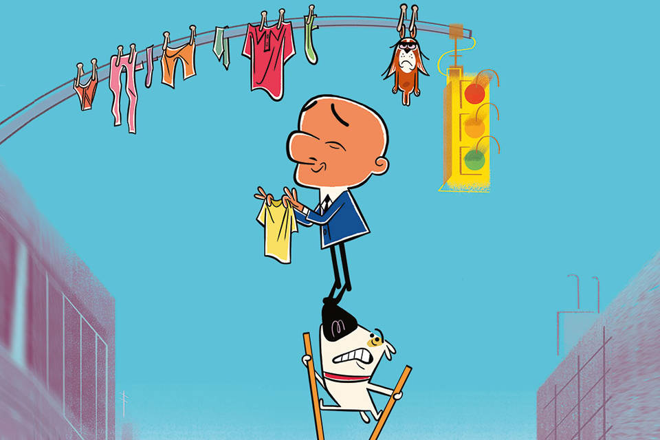 Mr Magoo Hanging Clothes Background