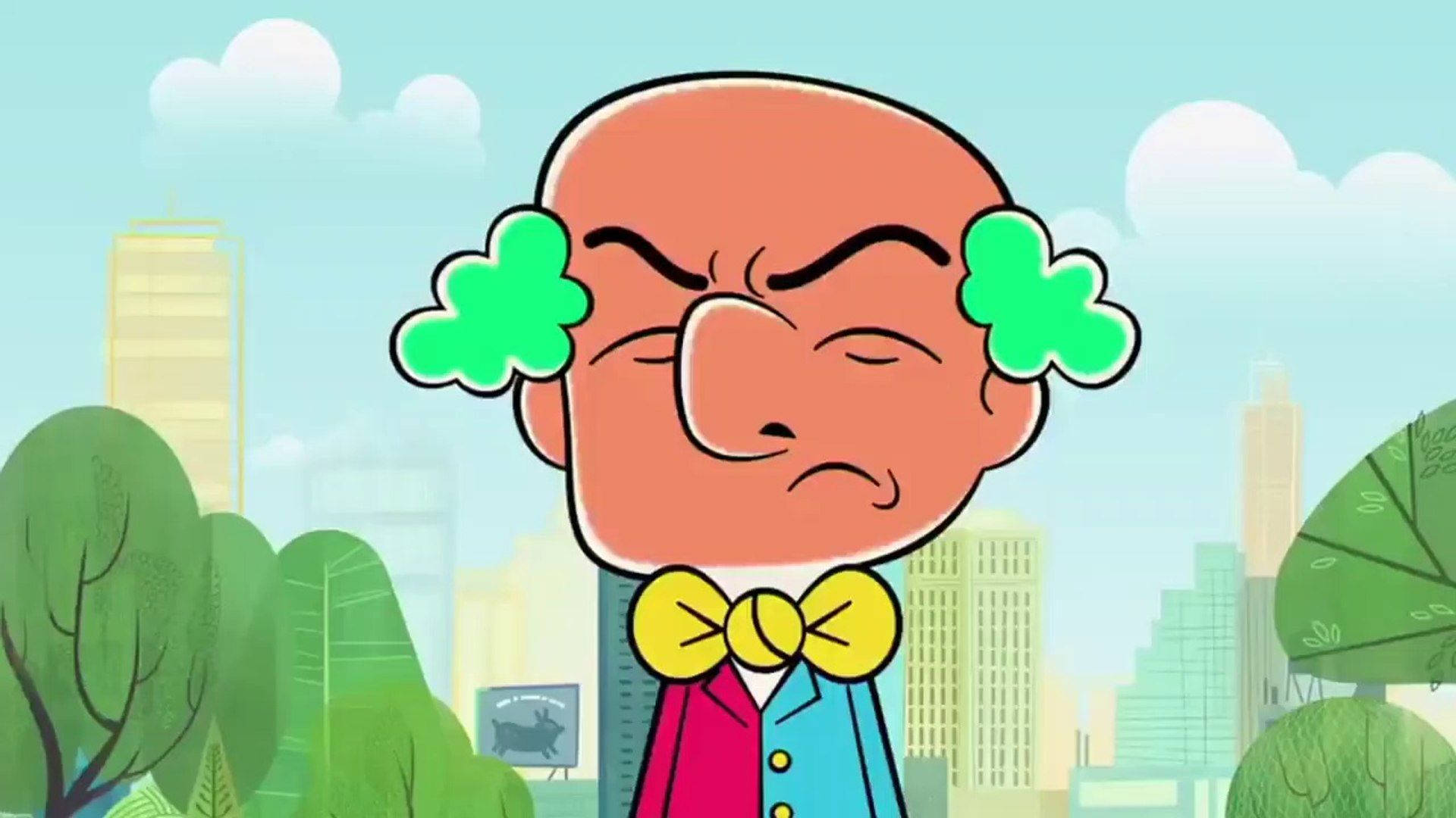 Mr Magoo Neon Green Hair Background