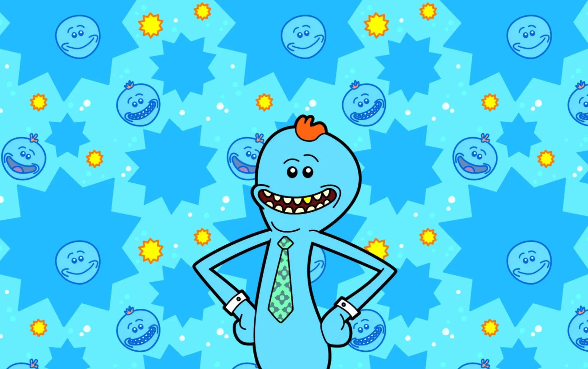 Mr Meeseeks As Office Boy Background