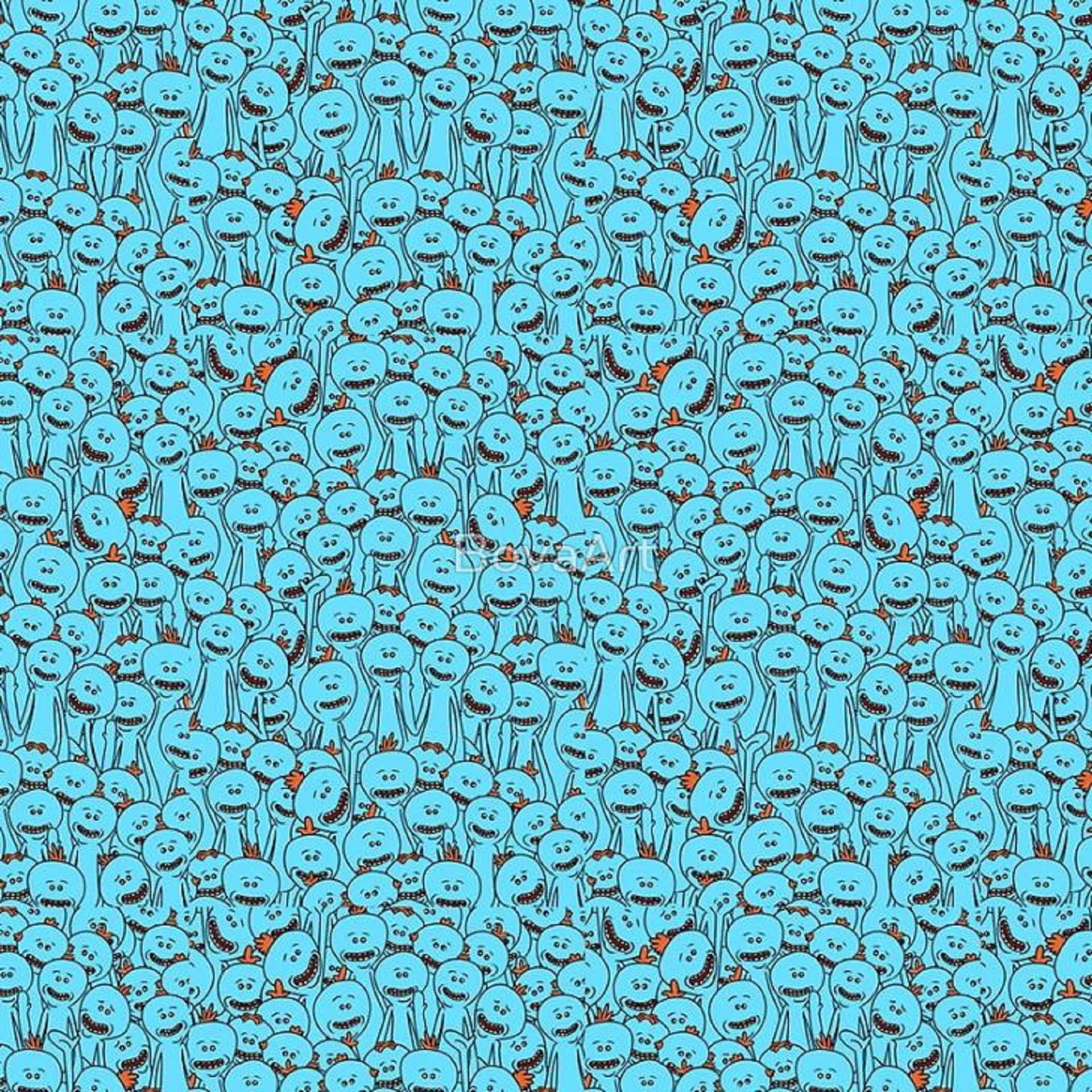 Mr Meeseeks Crowd Background