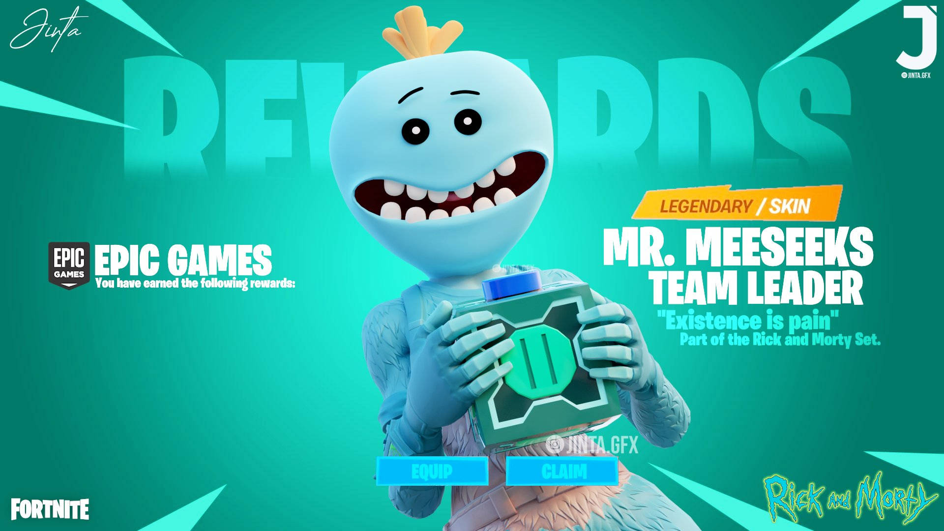 Mr Meeseeks Game Cover Background