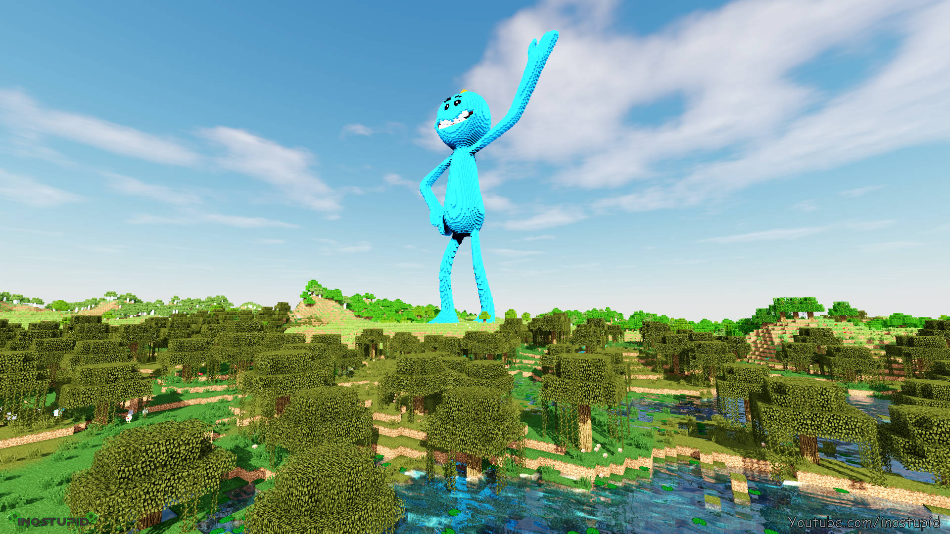 Mr Meeseeks In Roblox Game Background