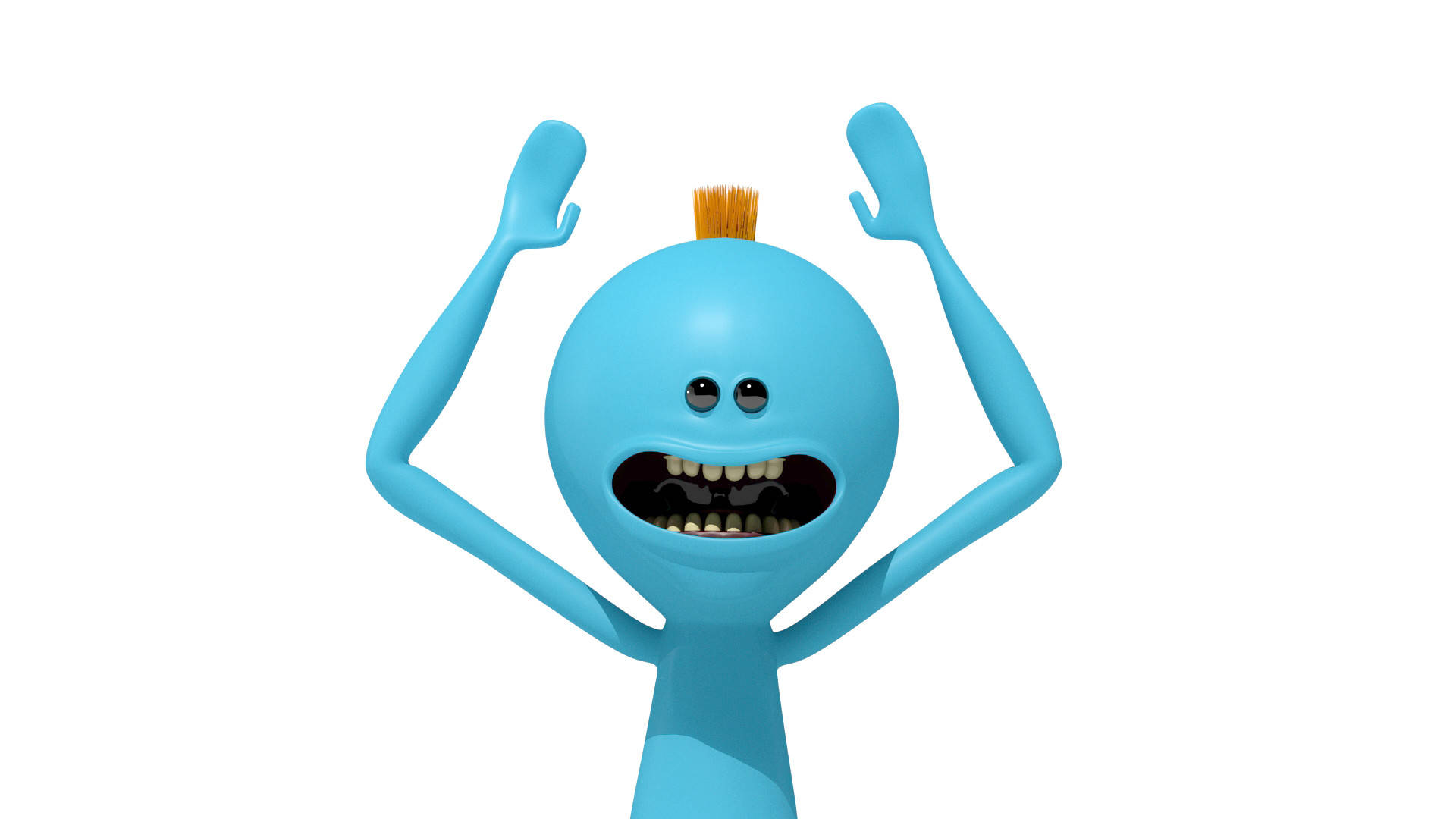 Mr Meeseeks In White Background