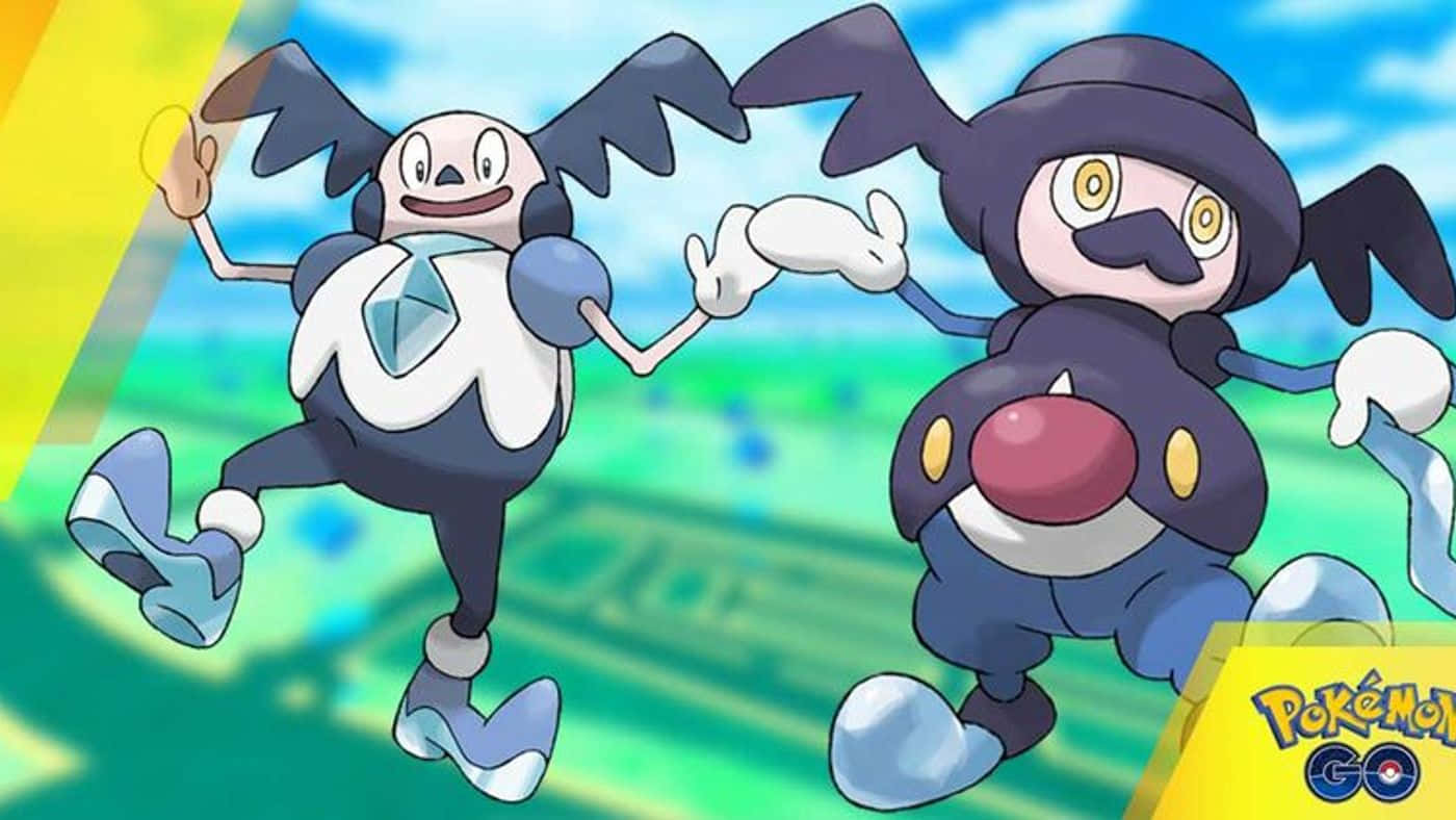 Mr Mime And Mr Rime Enjoying A Breezy Day Background