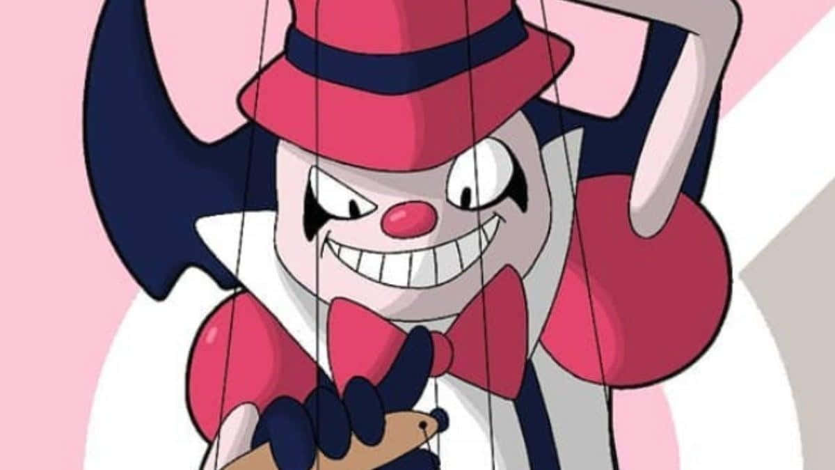 Mr Mime Controlling A Pupptet Background