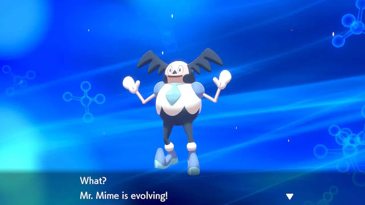 Mr. Mime Performing An Amazing Illusion Trick In The Fantasy World Of Pokémon Background