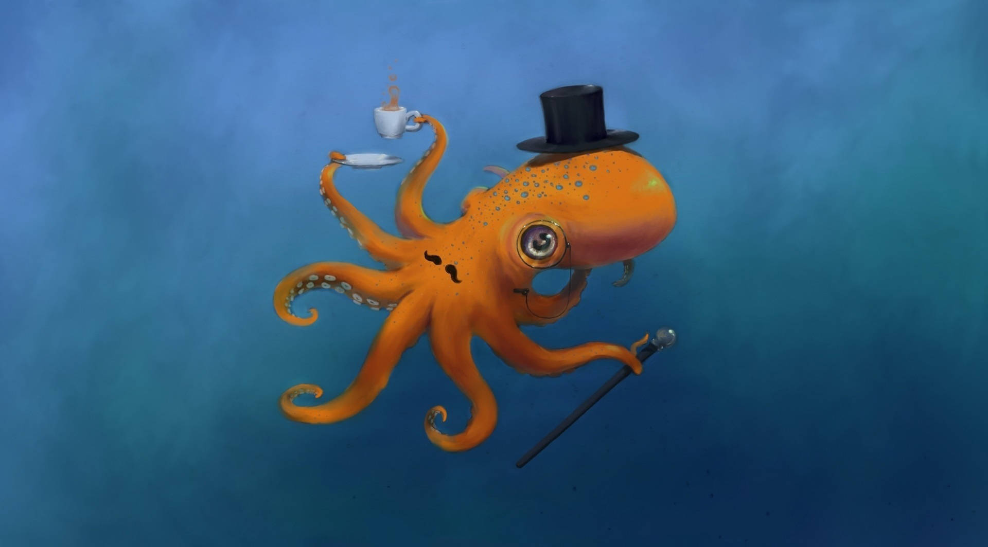 Mr. Octopus With Monocle