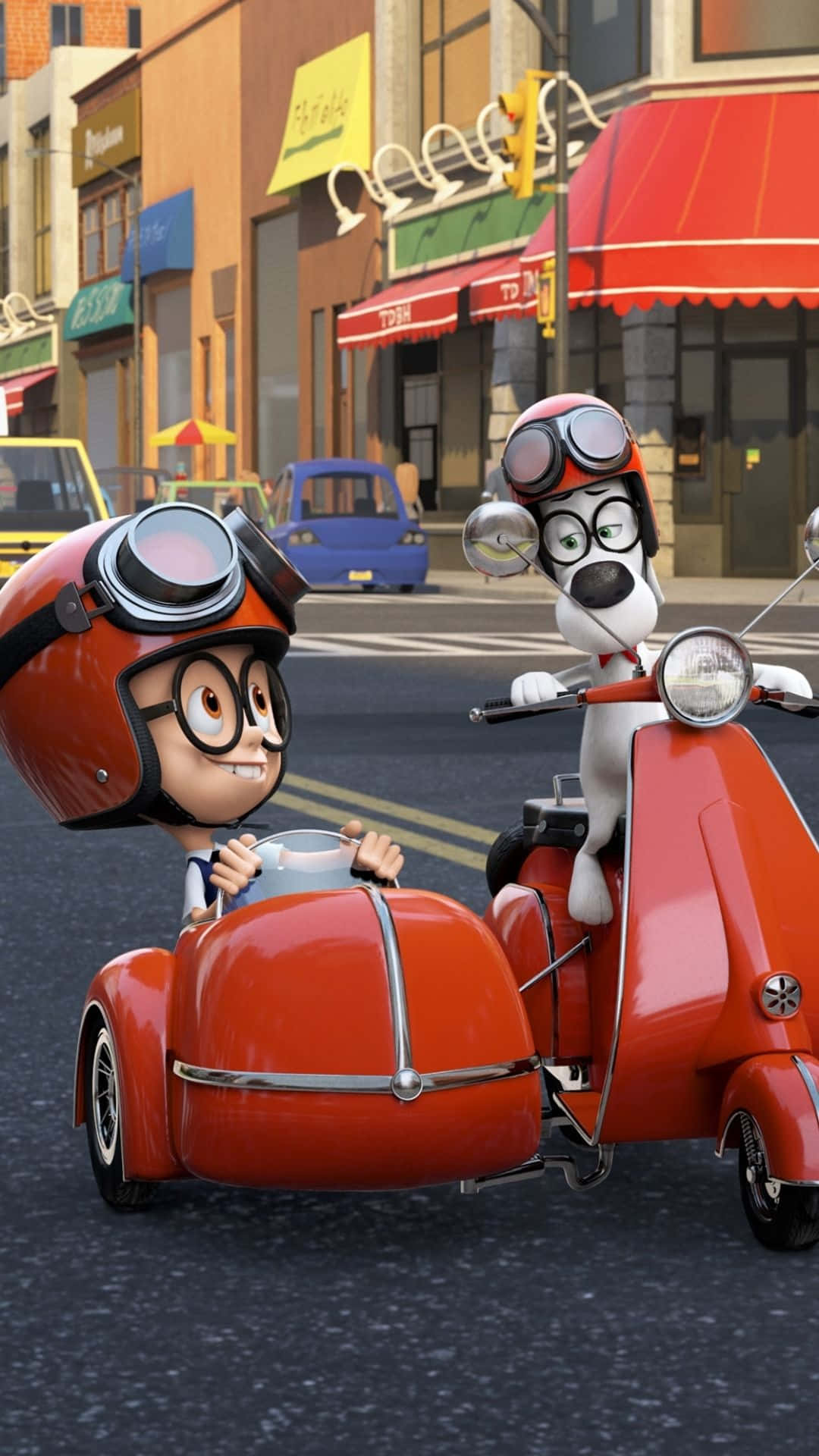 Mr Peabody Sherman Scooter Adventure Background