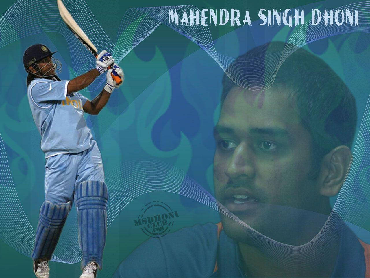 Ms Dhoni Indian Team Captain Background