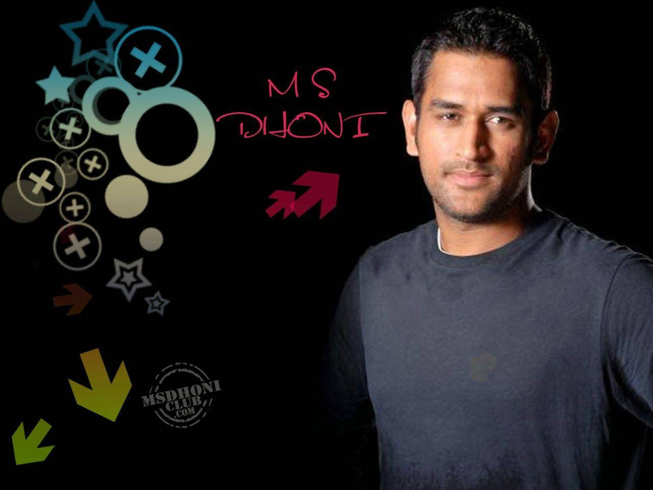 Ms Dhoni Stylised Poster Background