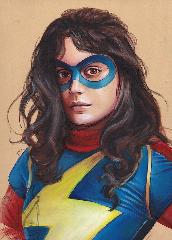 Ms Marvel Portrait Background