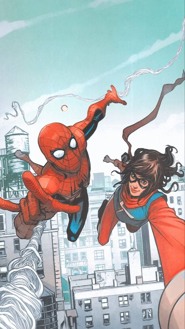 Ms Marvel With Spiderman
