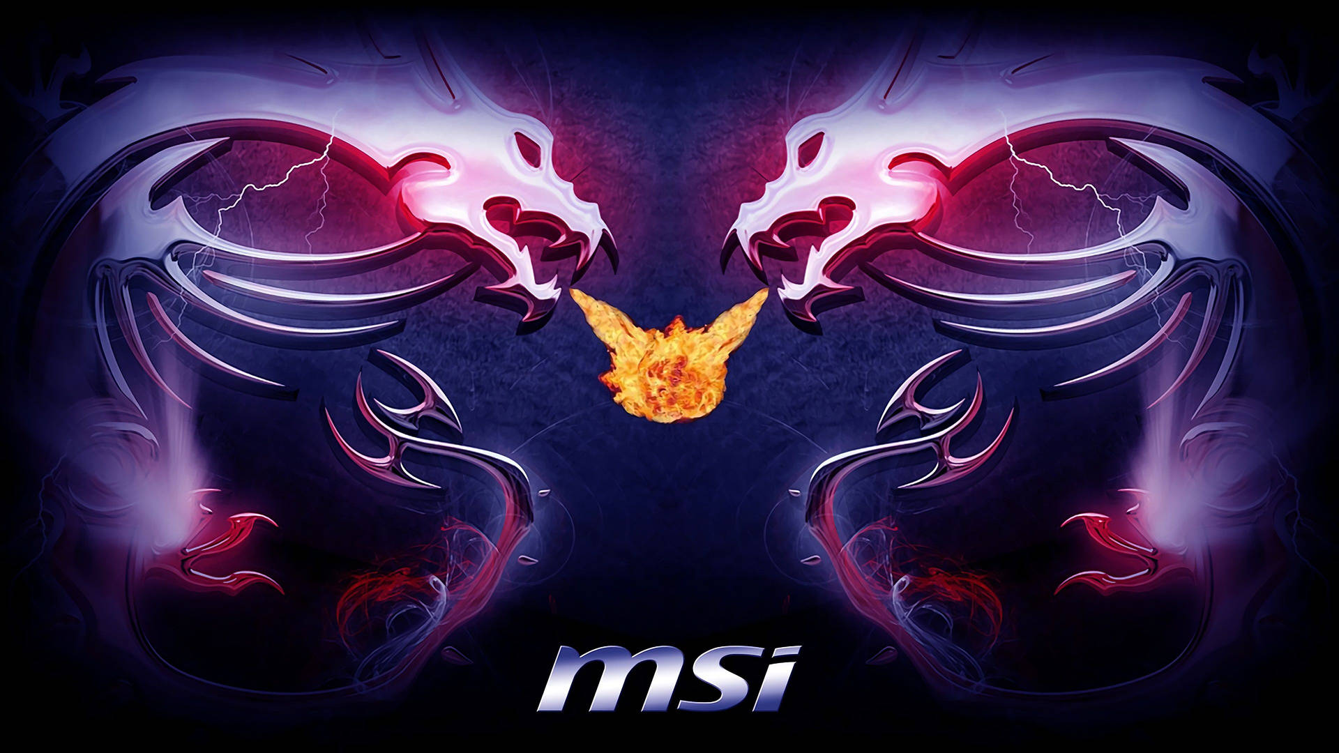 Msi 4k Mirror Twin Dragons Background