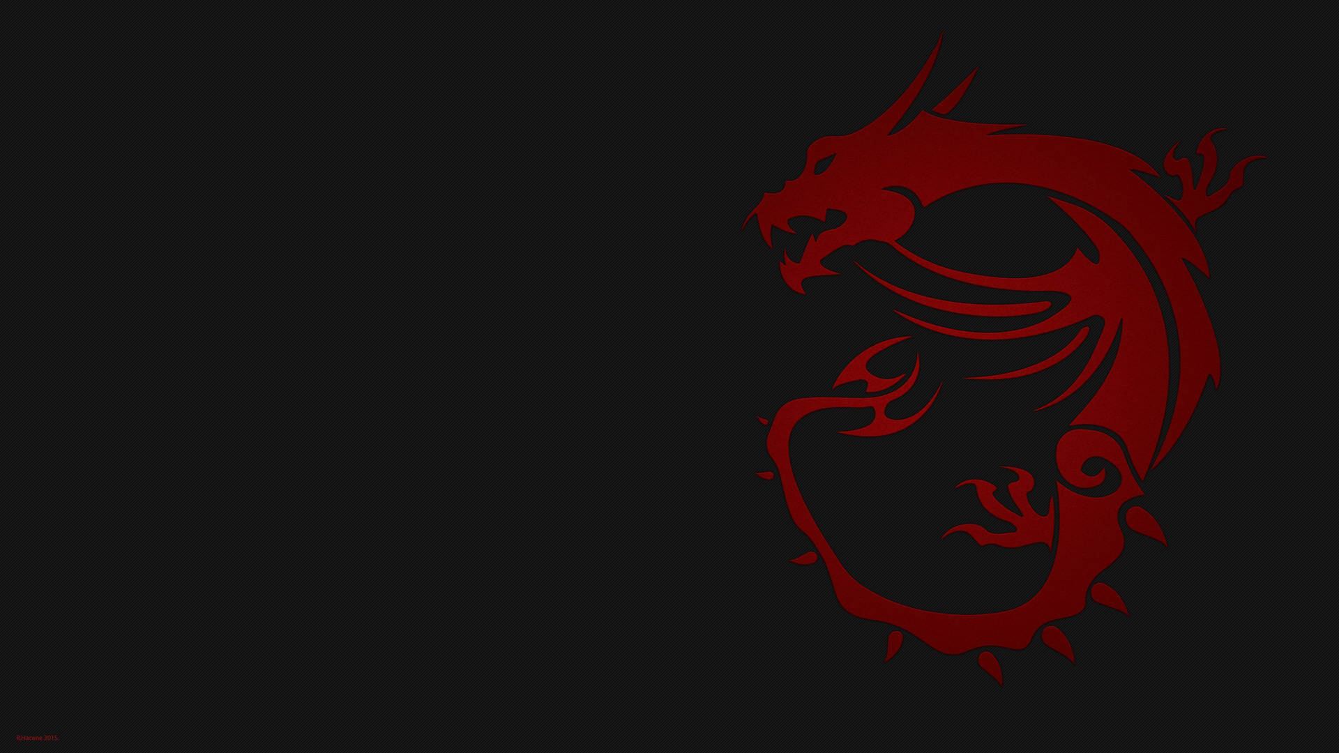 Msi 4k Red Dragon Black Background Background