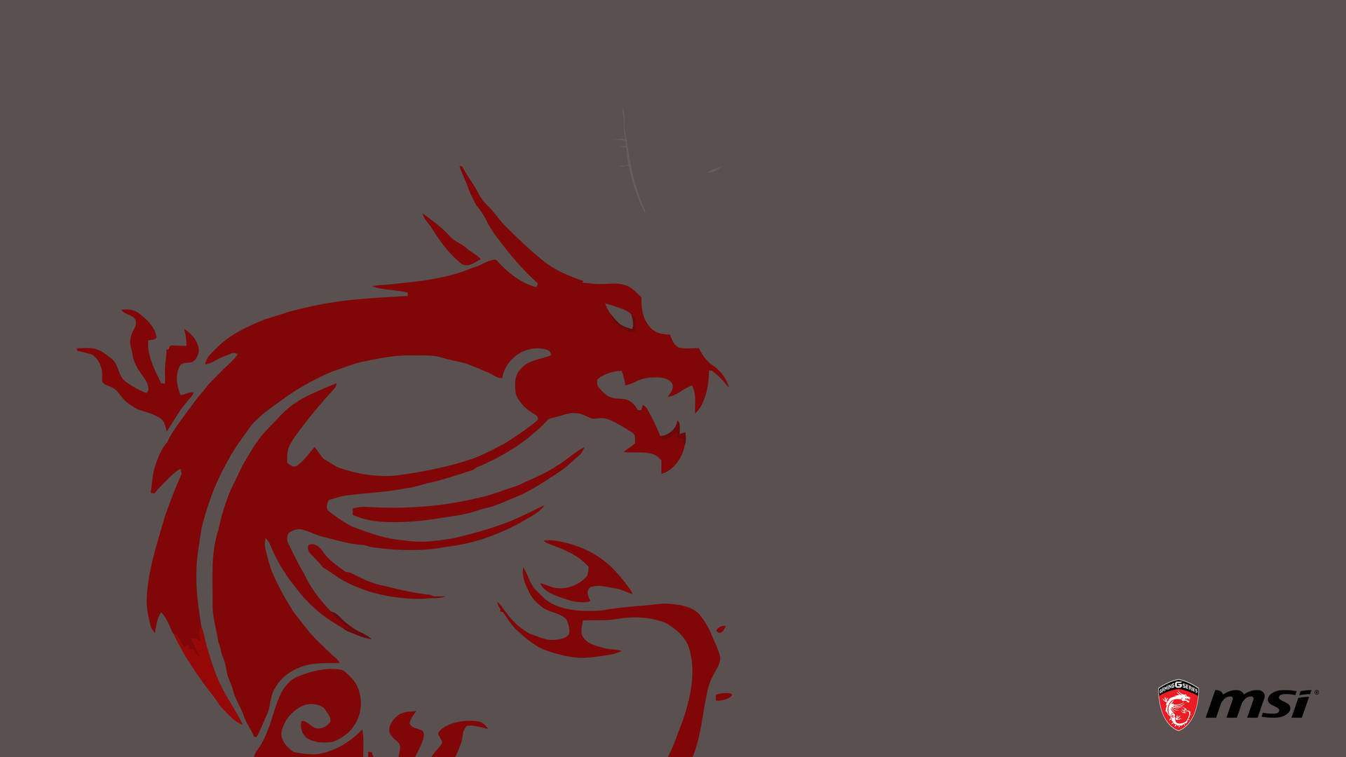 Msi 4k Red Dragon Grey Backdrop Background