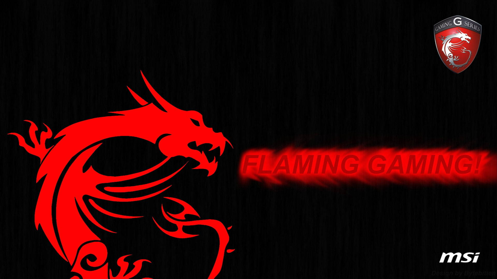 Msi Dragon Flaming Gaming Laptop Logo Background