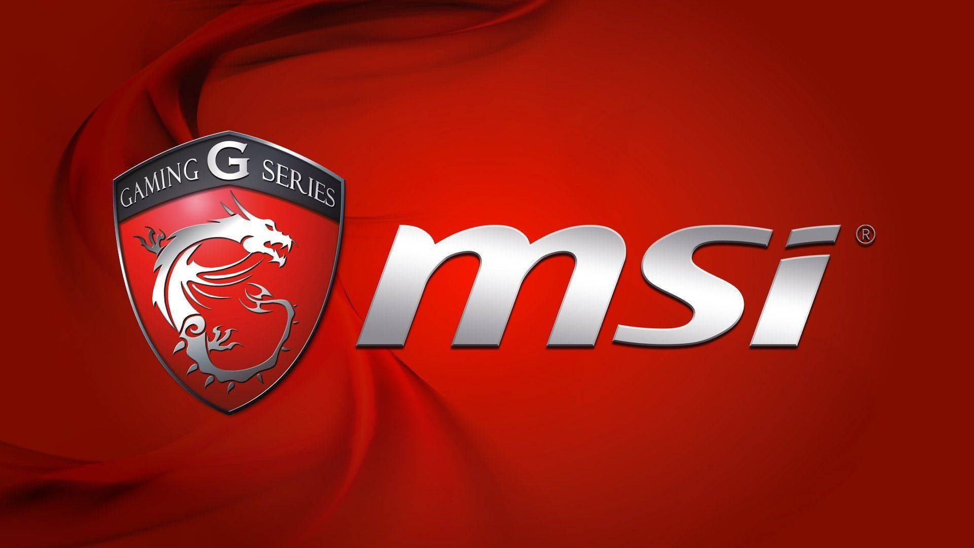 Msi Gaming G Series Logo On Red Fabric Background