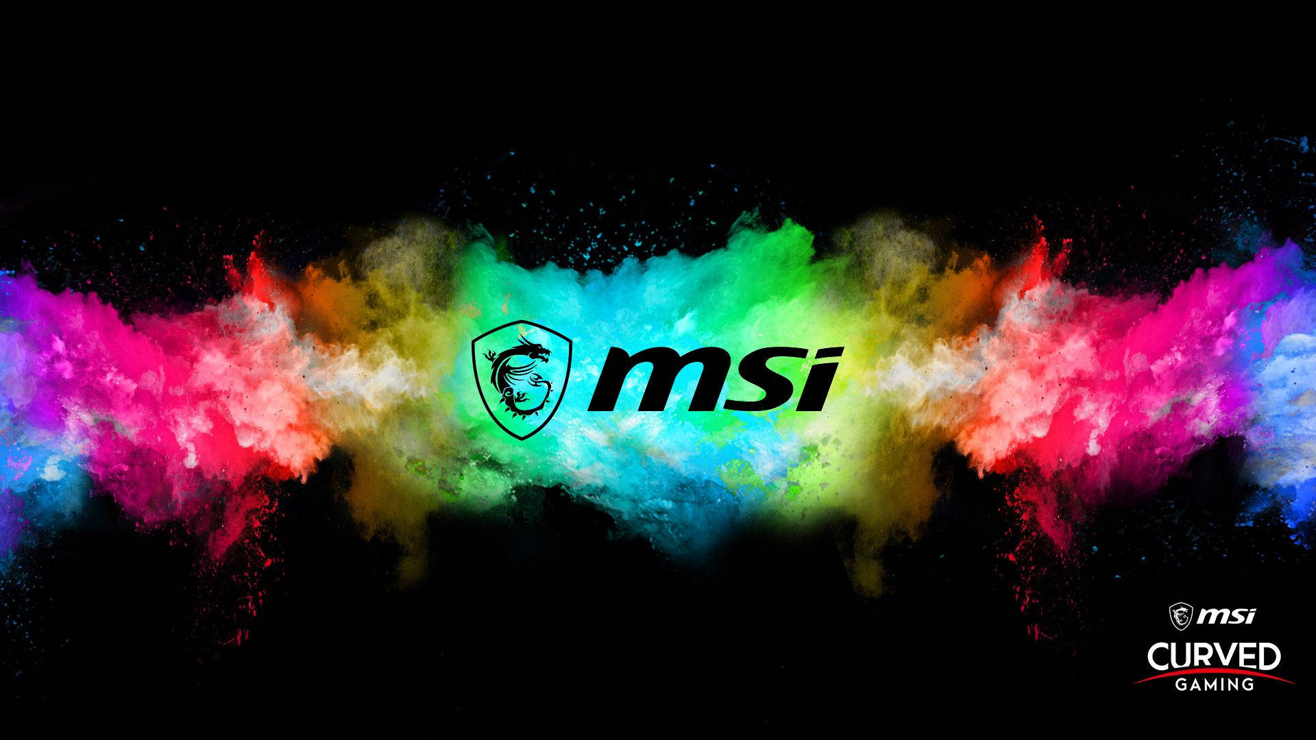 Msi Logo In Rgb Background