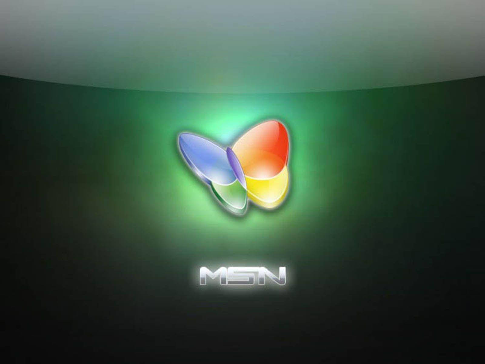 Msn Green Neon Lights Background