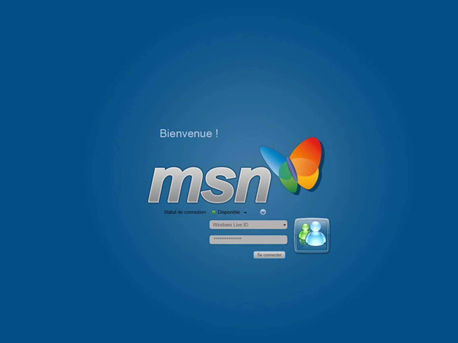 Msn Log-in Pop-up Background