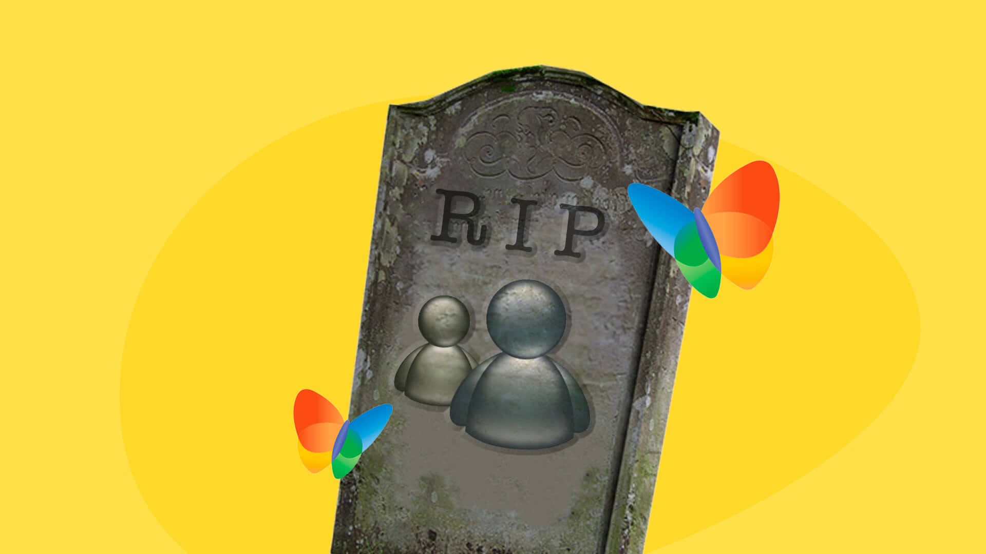 Msn Tombstone On Yellow