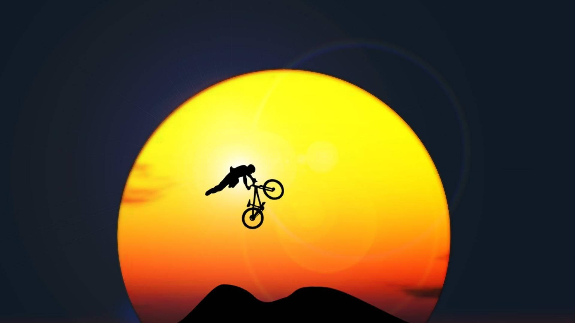 Mtb Extreme Sun Stunt Background