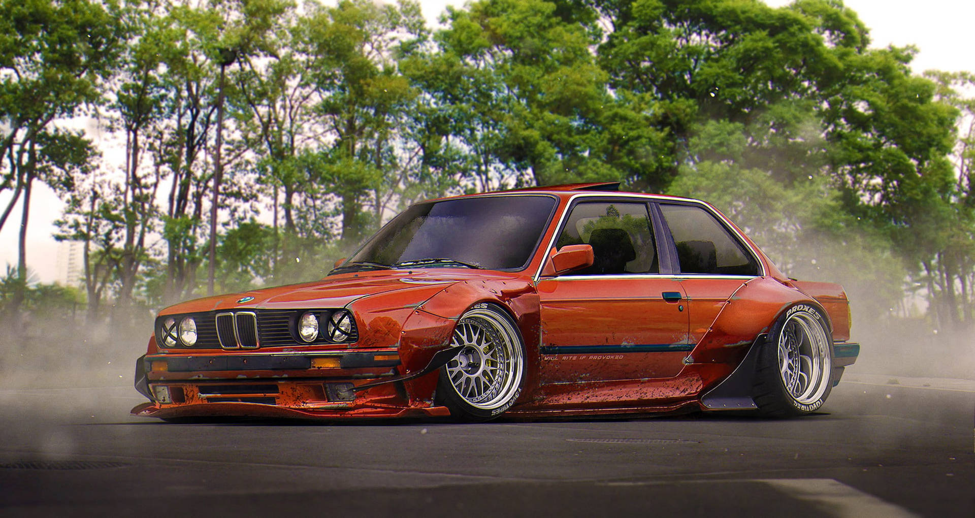 Muddy E30 M3 Bmw Laptop Background