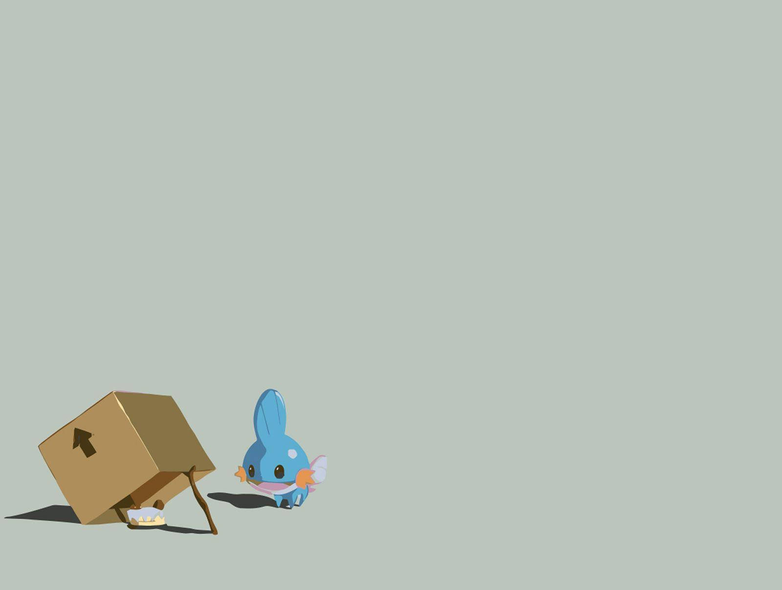 Mudkip Brown Minimalist Background