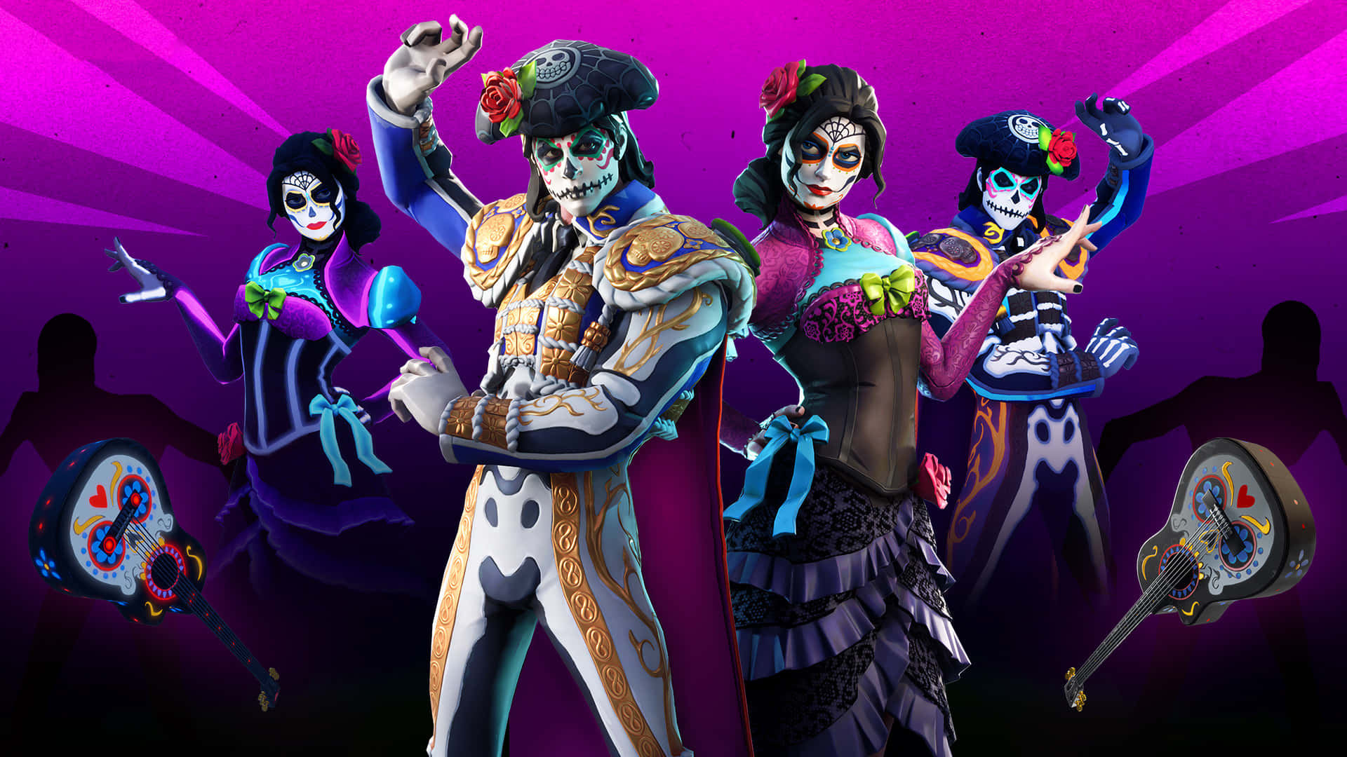 Muertos Set Fortnite Manic Skin Background