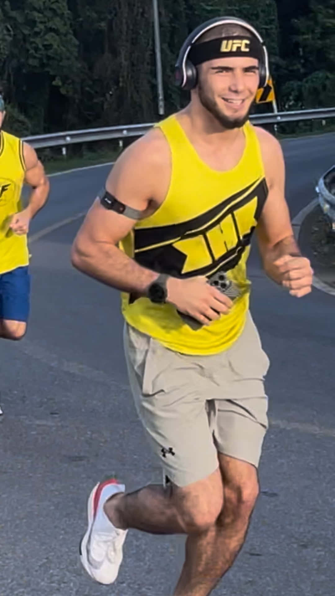 Muhammad Mokaev Jogging With Headphones