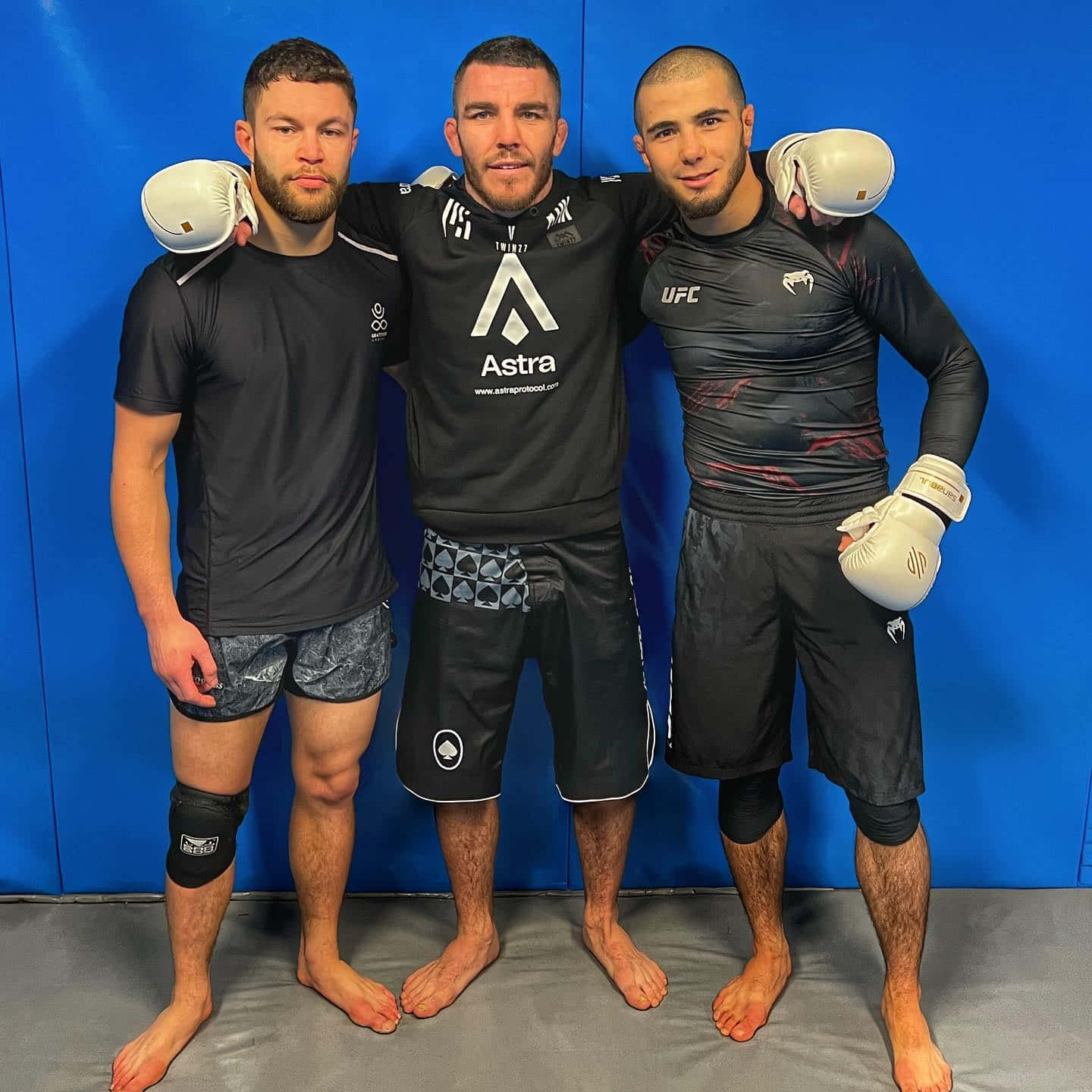 Muhammad Mokaev With Other Fighters