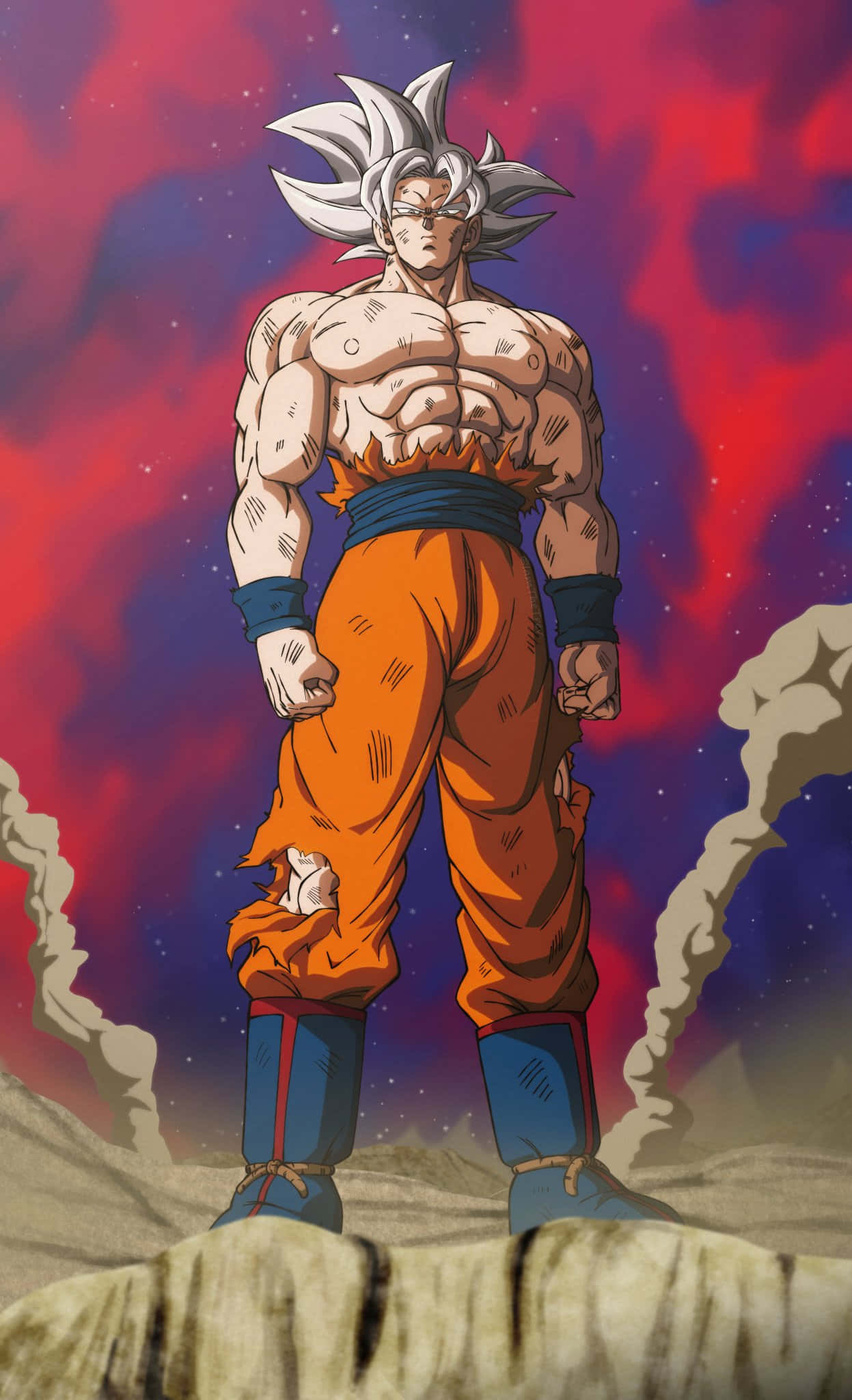 Mui Goku Kicking Into Action