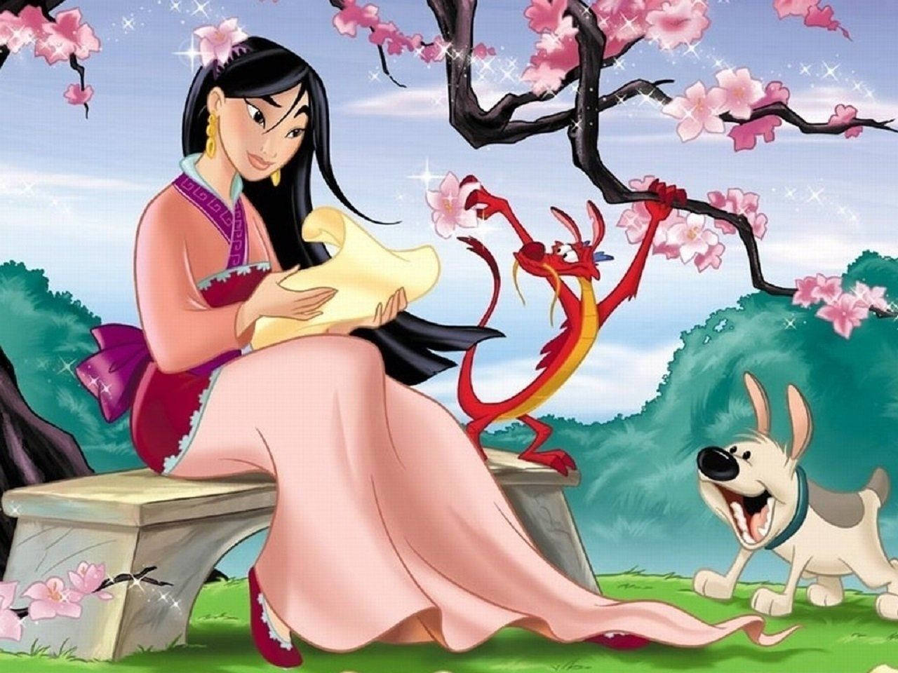 Mulan Disney Beautiful Princess Background