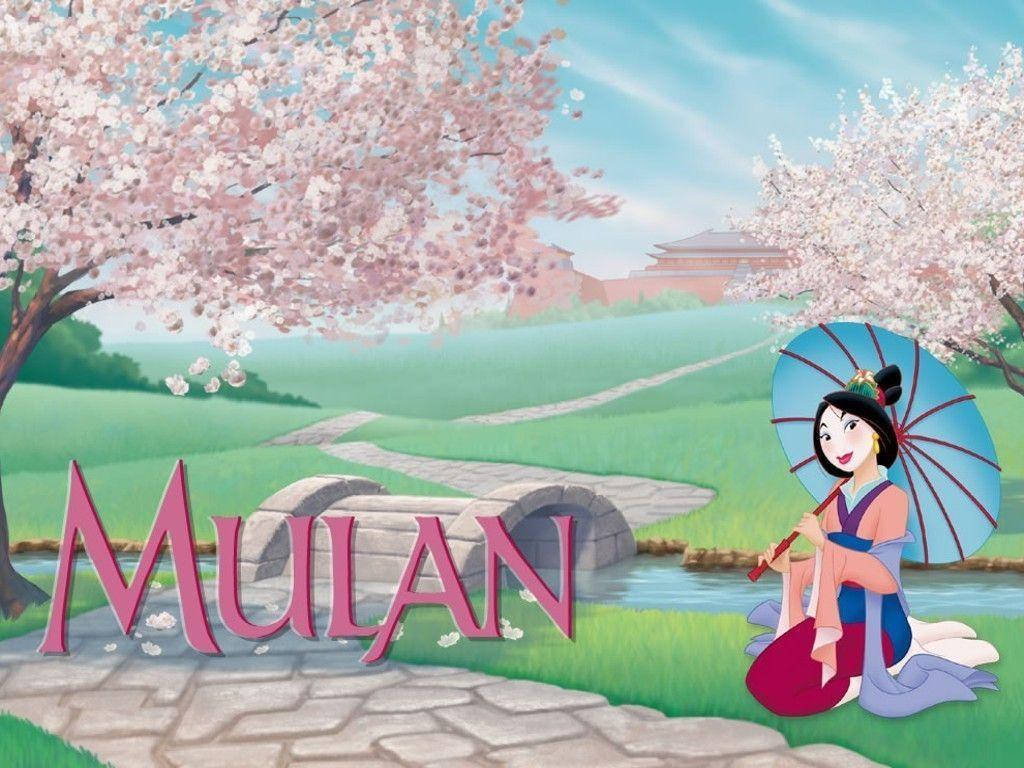 Mulan Transforms Into A Beautiful Traditional Geisha. Background
