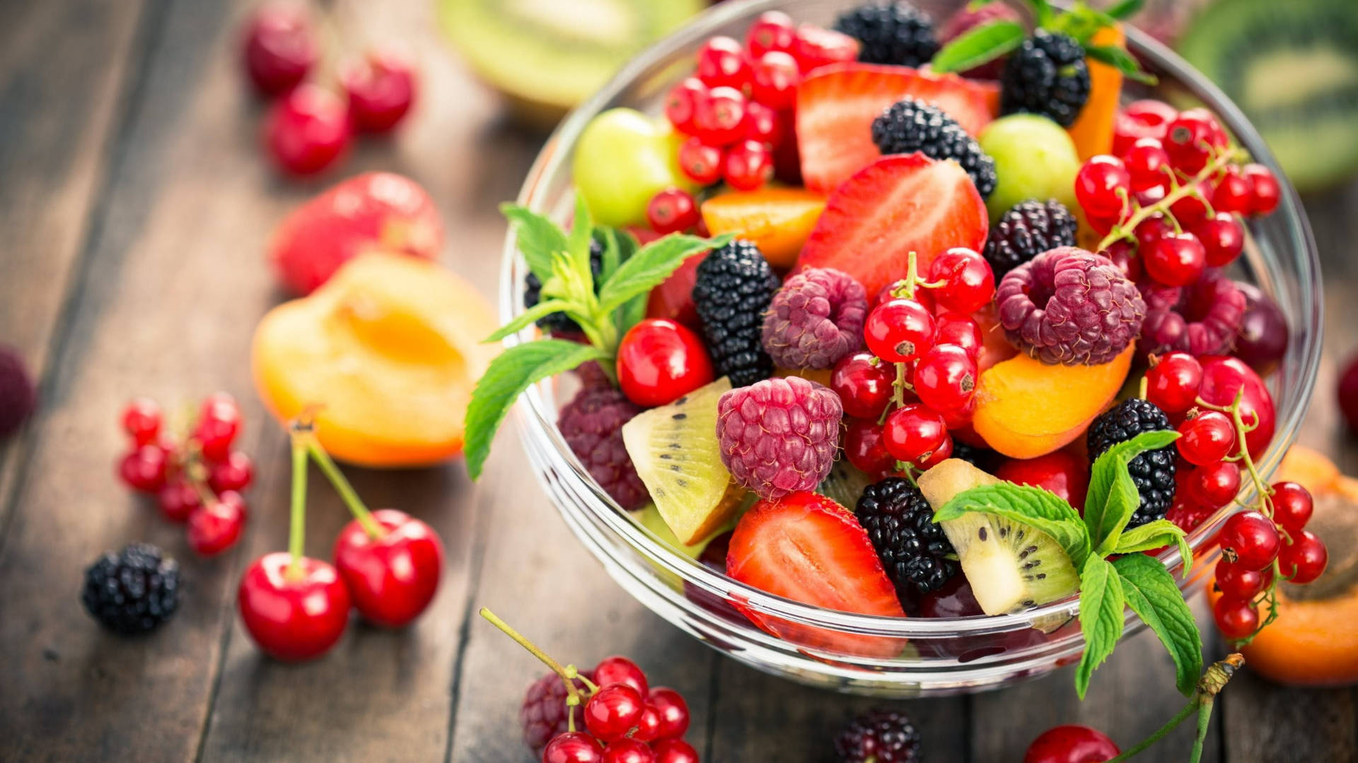 Mulberry Fruit Salad In A Bowl