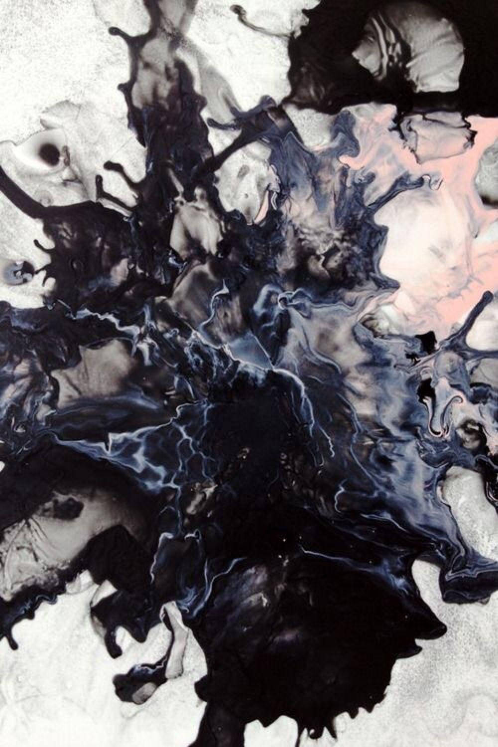 Multi-colored Black Marble Iphone Background