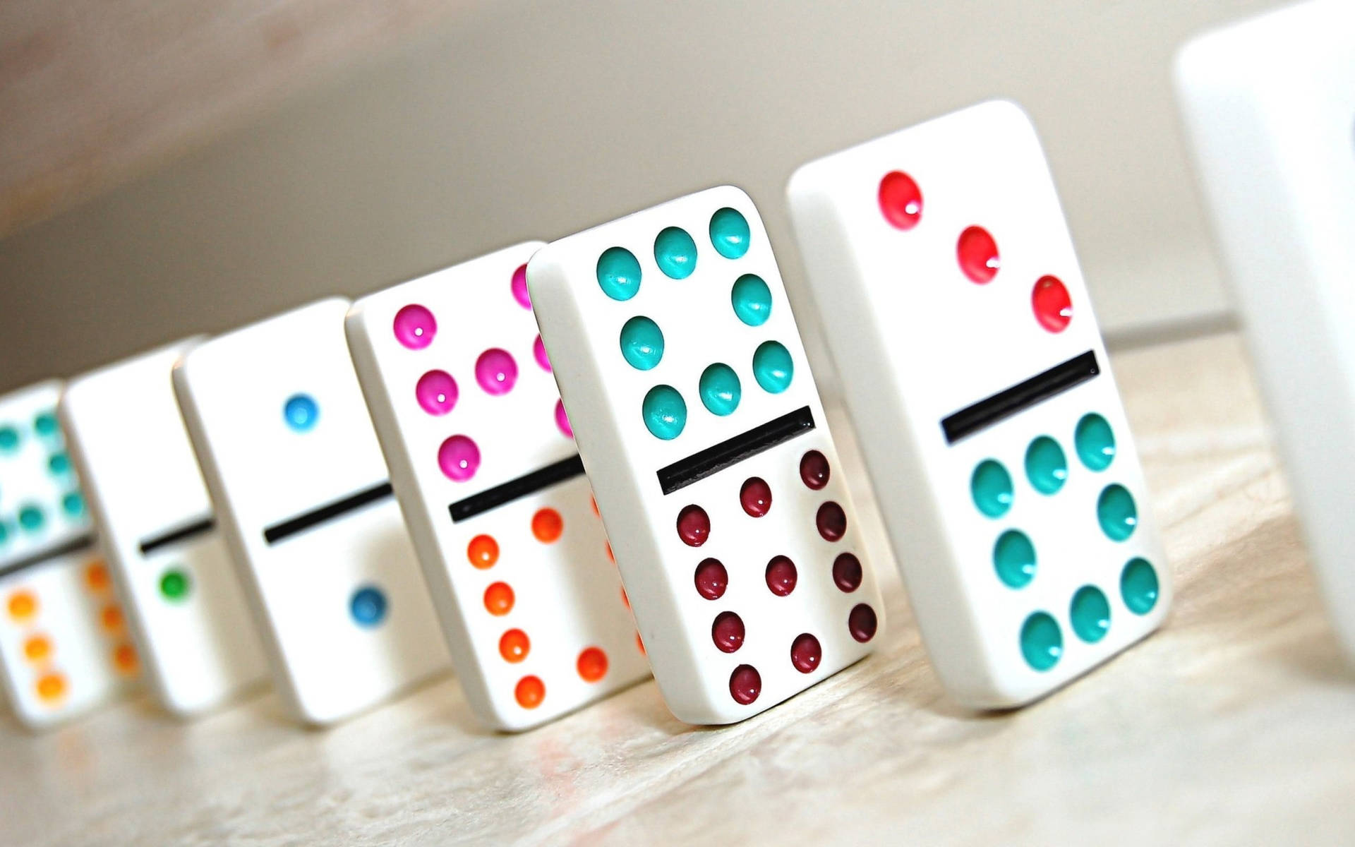 Multi-colored Dominos Background
